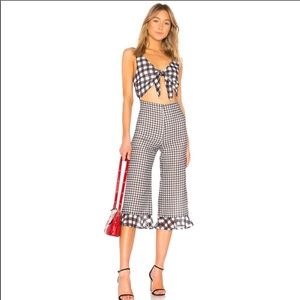 LPA Black & White Cut Out Jumpsuit Size L